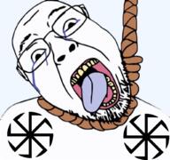 ack crying hanging open_mouth rope slavic variant:bernd // 1024x960 // 670.5KB