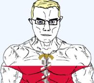 buff flag:poland muscular_male national_party poland subvariant:chudjak_front subvariant:muscular_chud variant:chudjak // 1059x929 // 116.3KB