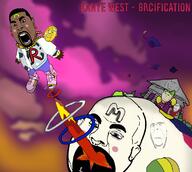 album_cover big_ronald_cock biting_lip black_skin brc building closed_mouth clothes ear earring full_body glasses goatee gold_chain hair kanye_west mcdonalds multiple_soyjaks music nose_piercing open_mouth queen_of_spades smile soyjak spade stubble subvariant:hornyson subvariant:wholesome_soyjak variant:cobson variant:gapejak variant:impish_soyak_ears // 1195x1073 // 1.0MB