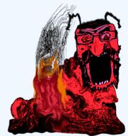 gore hell hindu_rape_ape melting meta:tagme nightmare_fuel slug soyjak variant:markiplier_soyjak // 671x710 // 585.4KB