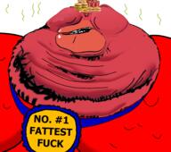 BRIMMIEST_COMMENTS_SECTION☣️☣️☣️_DO_NOT_ENTER☣️☣️☣️ amerimutt award badge beard big_mac breasts chin coca_cola distorted double_chin fat food lips mcdonalds obese pink_skin red_skin soda stink_lines stinky stubble subvariant:impish_amerimutt text variant:impish_soyak_ears white_background // 2832x2508 // 2.5MB