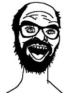 balding beard glasses open_mouth soyjak tongue variant:unknown // 277x363 // 6.5KB