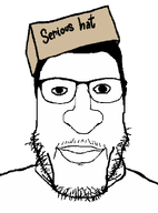 clothes glasses hair hat looking_at_you serious serious_hat stubble subvariant:carbjak variant:markiplier_soyjak // 864x1168 // 11.5KB