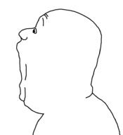 bald clean_shaven eyebrows forehead_wrinkles glasses no_ears no_glasses no_stubble profile shaven side side_profile side_view subvariant:gapejak_side template variant:gapejak // 867x952 // 4.2KB