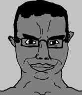 chudgunner grey_skin hair npc siivagunner smirk smug soyjak variant:chudjak // 484x561 // 13.0KB