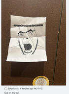 bathroom irl open_mouth paper sharty soyjak soyjak_party stubble variant:cobson // 1284x1755 // 372.3KB