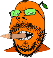 beard biting chin crayon double_chin food froot froot_(user) fruit glasses leaf mustache nose open_mouth orange orange_skin stubble subvariant:mustached_gapejak variant:gapejak variant:protestantjak // 1001x1100 // 577.4KB