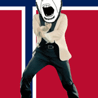 angry animated country cross dance flag flag:norway full_body gangnam_style glasses irl norway open_mouth soyjak stubble variant:cobson // 300x460 // 505.3KB