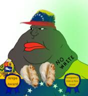 Arepa gorilla inmigrante latinx nigger obese shitskin subhumano subvariant:morbidmutt variant:meximutt veneco venezuela // 392x429 // 187.8KB