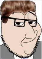 adam_ruins_everything brown_hair closed_mouth clothes glasses hair smile smug stubble suit variant:smugjak white_skin // 187x259 // 12.6KB