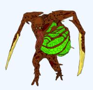 bloated blood brown_skin discord_logo_facial_mark fat fnf_pedo glasses missing_teeth monster series:pedomorphs shitskin tentacles torn_skin vein // 999x966 // 313.0KB