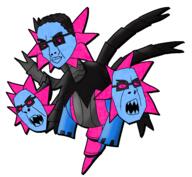 3soyjaks closed_mouth dragon glasses hair hydra iron_jugulis open_mouth paldea paradox_pokemon pokemon redraw robot sharp_teeth soyjak variant:chudjak variant:cobson video_game // 2500x2306 // 2.1MB