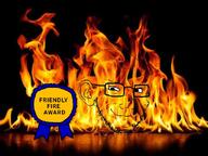 award ear fire flame friendly_fire glasses irl_background stubble subvariant:soyak_(smug) variant:soyak // 640x480 // 191.6KB