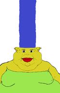 blue_hair brown_eyes dress female marge marge_simpson obese stealthjak subvariant:branigger variant:brandon // 1664x2556 // 102.3KB