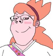 camp_camp closed_mouth clothes glasses looking_at_you pink_eyes pink_hair pink_skin sasha_(camp_camp) subvariant:gapejak_female variant:gapejak // 940x992 // 113.6KB