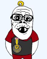 arm baby badge deformed distorted glasses mustache nate newfag newgod open_mouth soyteen subvariant:jacobson text variant:a24_slowburn_soyjak // 530x660 // 28.9KB