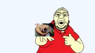 asian big_lips china crocodile double_chin eyebrows fat hand head narrow_eyes obese showing_something stubble surprised sweating sweaty transparent_background variant:nopejeet wrinkles yellow_skin // 1703x954 // 226.5KB