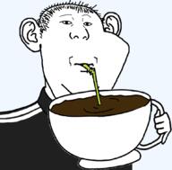 coffee cup drinking drinking_straw ear holding_object kuz merge mug soyjak subvariant:impdrink variant:carterjak variant:impish_soyak_ears variant:kuzjak // 1053x1035 // 138.7KB