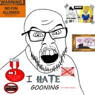 angry badge beard belle_delphine dragon_ball glasses gooner harry_potter i_hate ifunny nofap picture reddit sign stubble text variant:feraljak // 1500x1500 // 702.0KB