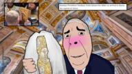 balding bible blush book church clothes eastern_orthodox greece holy_bible irl_background irl_photo marriage necktie orthodox orthodox_church orthodox_icon orthodox_priest orthodoxy priest russia soyjak suit suit_and_tie teeth text variant:cobson vladimir_putin white_hair // 1920x1080 // 3.7MB