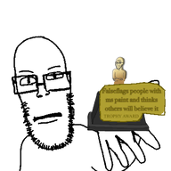 frown glasses hand meta:this_is_directed_towards_somebody subvariant:neutralplier transparent_background trophy variant:markiplier_soyjak // 400x400 // 38.2KB