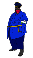 armband belt black_skin bloodshot_eyes blue_jacket blue_pants blue_shirt boot cap clothes crying fat flag flag:lesotho_reich full_body hat jacket jake mokorotlo nigger obese red_lips series:eatlers shoe subvariant:jartycuck subvariant:patrick sword trend:jartycuck variant:chudjak // 1400x2400 // 64.2KB