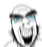 beard blue_eyes glasses laughing long_hair open_mouth stubble subvariant:modern_cobson tear thick_eyebrows variant:cobson // 1164x1280 // 460.9KB