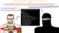 OrientalTrollface_(user) Warrior-Z(user) al-qaeda al_qaeda ansar-al-islam balaclava black_clothing boko-haram boko_haram christanity christian_cross christian_identity christianity citation england glasses iraq iraqi isis islam islamic islamic_state mask muslims orthodox orthodox_cross orthodox_study_bible orthodoxy quran quran_quote quran_verse self_insert subvariant:muscular_chud subvariant:perceptive_chud sunni sunni_islam syria taliban terrorism terrorist variant:chudjak // 1920x1080 // 488.9KB