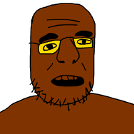 gaping_mouth glasses smile soyboy stubble teeth variant:krautjak wrinkles // 933x933 // 8.1KB