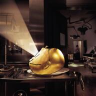 album_cover deloused_in_the_comatorium glasses head hospital irl irl_background light music open_mouth plate side_profile stubble subvariant:gapejak_side table the_mars_volta variant:gapejak yellow_skin // 1000x1000 // 1.2MB