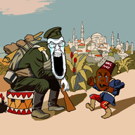 1nas 1soyjaks angry arm bald bloodshot_eyes cap closed_eyes clothes crying eyebrows full_body gun hand hat large_mouth laughing military military_uniform nigger one_tooth shading shadow shitskin sitting sky stubble teeth text turkiye variant:feraljak variant:vlodson vlodson_will_never_be_a_gem yellow_teeth // 768x768 // 88.9KB