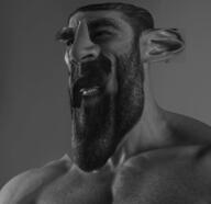 eyebrows grayscale long_ears long_face meta:not_oc meta:possibly_duplicate mustache nas:gigachad rating=nas // 1242x1203 // 559.9KB