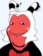 helluva_boss horn imp moxxie_(helluva_boss) red_skin sharp_teeth smile variant:impish // 850x1100 // 58.1KB