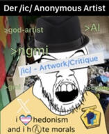art atheism bedroom drawfag fedora greentext ic_(4chan) irl_background medal open_mouth paypal social_media teeth text transheart variant:feraljak x // 750x920 // 465.5KB