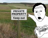 arm cigarette guitar hair hand instrument irl_background music open_mouth pointing smoking soyjak variant:two_pointing_soyjaks woodie_guthrie // 1047x834 // 1.3MB