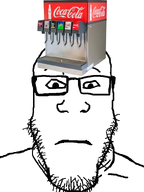 glasses looking_at_you object_on_head soda soda_dispenser stubble subvariant:neutralplier variant:markiplier_soyjak white_background // 600x800 // 150.3KB
