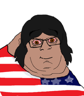 amerimutt bloodshot_eyes brown_eyes brown_skin fat female hair mutt obese smile subvariant:female_feraljak variant:feraljak // 656x748 // 13.7KB