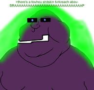blackskinaryan_(pedophile) blackskinaryan_is_a_PEDONIGGER_KERNUNG_ALT blue_eyes brap braphog brapnuke brapnvke clothes eyebags fat green greentext kernung lips meximutt purple_guy purple_skin soyjak variant:meximutt william_afton // 888x849 // 333.3KB
