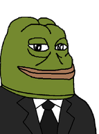 amphibian black_jacket clothes frog green_skin nas:pepe necktie pepe_the_frog subnas:groyper suit suit_and_tie white_shirt // 635x850 // 15.3KB