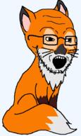 animal ear fox full_body fur open_mouth series:animaljaks soyjak tail variant:soyak whisker // 367x612 // 23.4KB