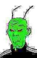 adidas alien angry antenna compressed cricket ear green_skin kuz low_quality mouth_closed nose pixelated red_eyes series:crickjaks variant:carterjak variant:kuzjak // 102x161 // 20.8KB