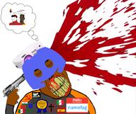 ack atheism award blood brown_skin christianity closed_eyes discord discord_logo_facial_mark flag:india flag:italy flag:mexico flag:morocco flag:spain furry gun hello_my_name_is_(sticker) india islam judaism meta:countrywars meta:namefags mexico morocco namefail namefart nametroon projector rotten_teeth star_(symbol) star_of_david subvariant:patrick suicide teeth termitesilva_(user) thought_bubble variant:chudjak // 1600x1342 // 1.4MB