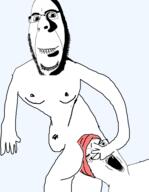 2soyjaks anal_vore anus biting_lip closed_mouth creepy glasses naked nsfw ominous open_mouth prolapse stubble subvariant:hornyson variant:chudjak variant:cobson // 747x962 // 145.8KB