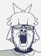 bow claire_(fundamental_paper_education) claire_fpe fpe fpegem fundamental_paper_education glasses hair soyboy soyjak stubble variant:a24_slowburn_soyjak // 454x613 // 21.8KB