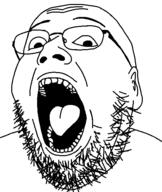 creative_commons_license ear glasses open_mouth redraw soyjak stubble subvariant:wikigape tongue variant:gapejak wikipedia // 489x578 // 23.0KB