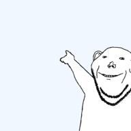 closed_mouth ear grin hand merge pointing series:fusionjaks smile stubble subvariant:swedemass template transparent_background variant:impish_soyak_ears variant:two_pointing_soyjaks // 984x984 // 34.4KB