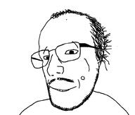 glasses hair mole smile variant:unknown white_background wholesome // 793x672 // 10.3KB