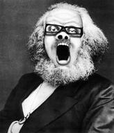 beard clothes communism glasses hair irl karl_marx mustache no_eyebrows open_mouth pencil_drawing redraw soyjak suit variant:a24_slowburn_soyjak white_hair // 680x797 // 387.3KB