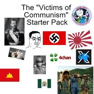 4chan anti-communist bigotry bourgeoisie chud communism crying fascism flag:democratic_kampuchea flag:imperial_japan flag:nazi_germany flag:rhodesia fulgencio_batista japanese_empire khmer_rouge mujahideen nazi_germany nazism reactionary rhodesia soyjak_party terrorist text tsar_nicholas_ii variant:chudjak variant:cryboy_soyjak variant:impish_soyak_ears victims_of_communism xitter // 533x535 // 222.1KB
