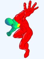 faceless fist man meta:nas muscles open_ha open_mouth shiny sproke superhero transparent_background variant:sprokeman // 1200x1600 // 202.9KB